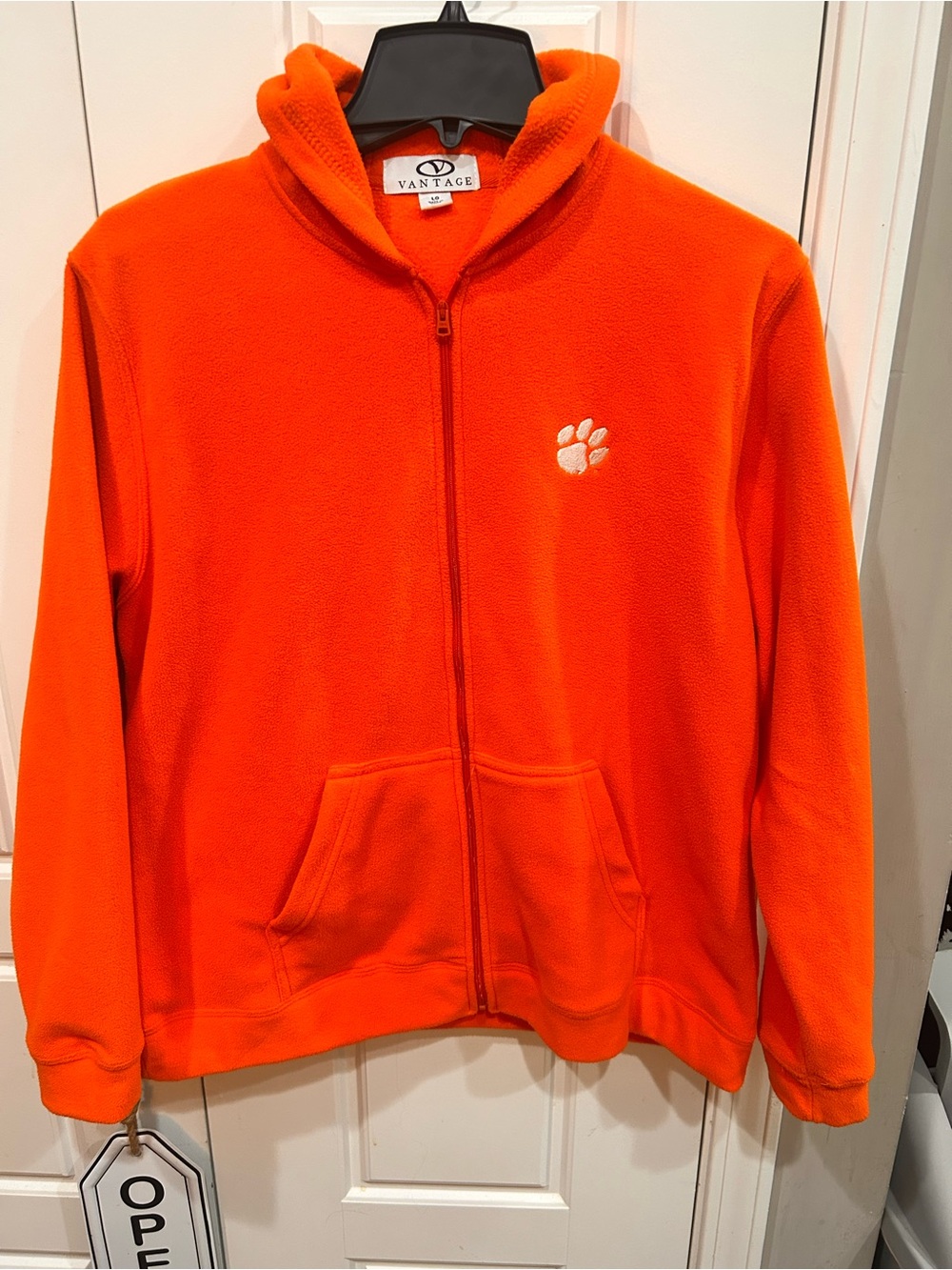Clemson Tigers Women’s Size Large Zip-Up Fleece Jacket